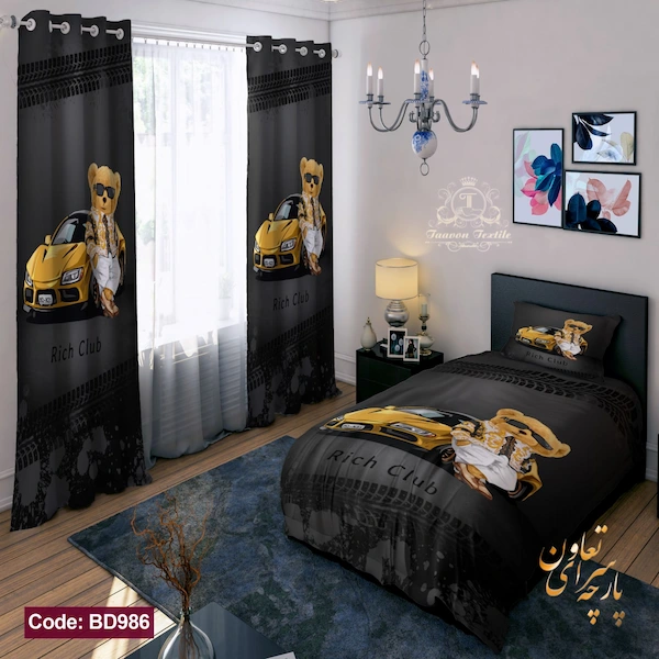 روتختی سه بعدی خرس ماشین باز